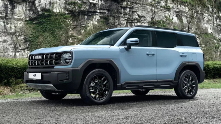 haval h3 спереди сбоку голубой