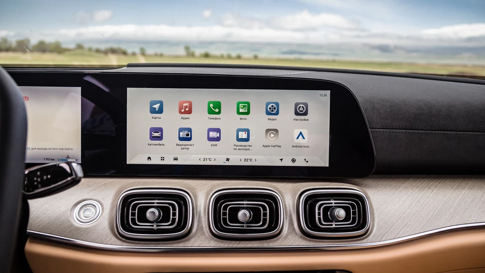 Jaecoo J8 салон интерьер медиасистема мультимедиасистема