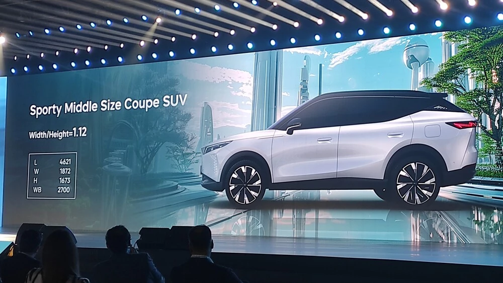 Omoda 7 презентация размеры габариты