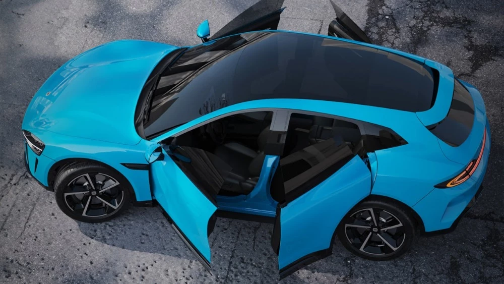 Кроссовер Xiaomi рендер Sugar Design сбоку сверху