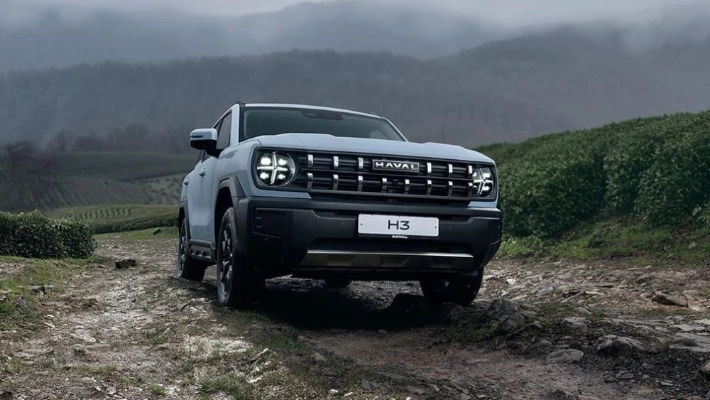 haval h3 спереди голубой