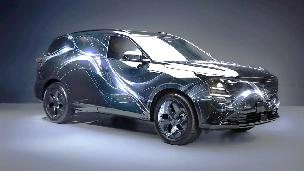 changan c928 cs75 plus фото камуфляж шпионское спереди сбоку