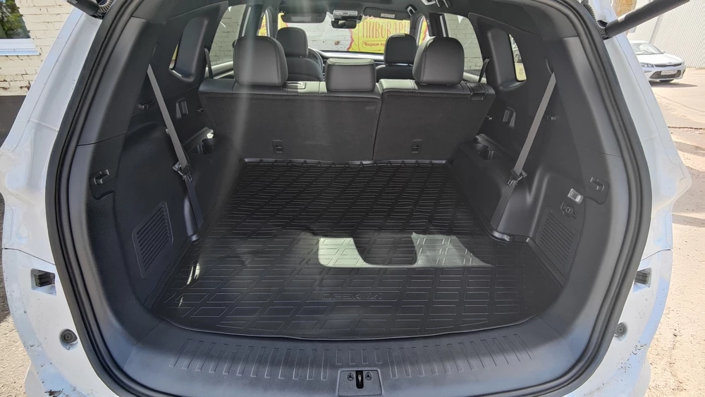 Dongfeng DFSK Fengon ix7 – из ряда вон. Тест Сергея Мишина Dongfeng DFSK Fengon ix7 тест Мишина салон интерьер сиденья третий ряд багажник