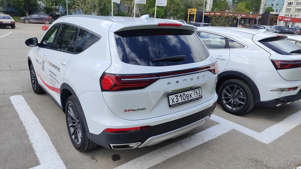 Dongfeng DFSK Fengon ix7 тест Мишина сбоку сзади