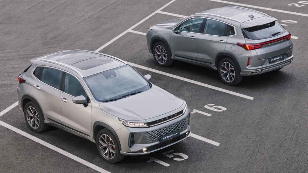 обновленный новый Exeed LX в России спереди сбоку сзади сверху