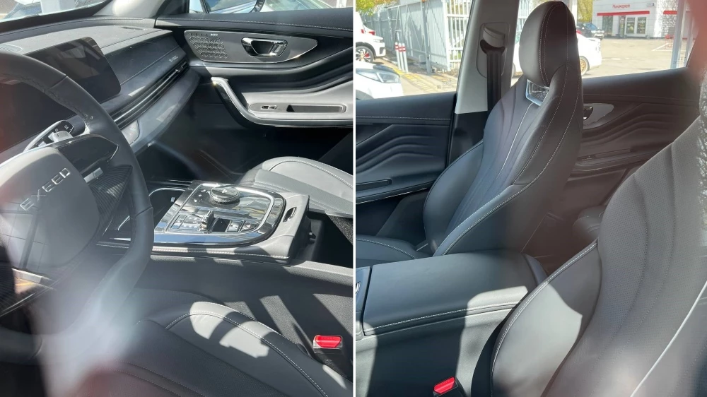 Обновленный кроссовер Exeed LX в России салон интерьер