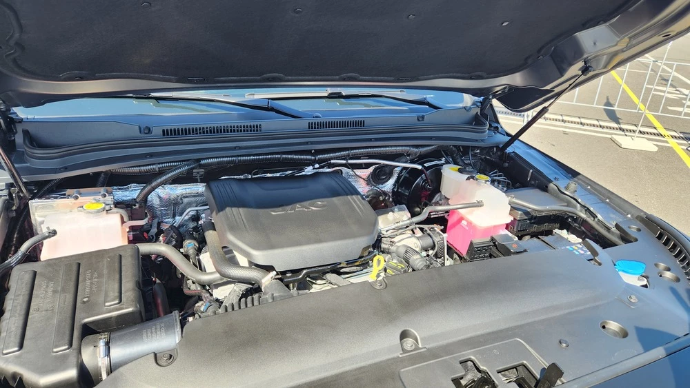 JAC T9 тест капот мотор двигатель