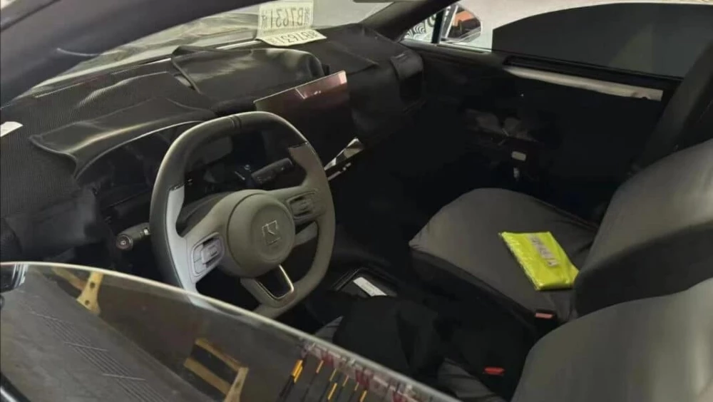 Zeekr CX1E салон интерьер камуфляж шпионские фото