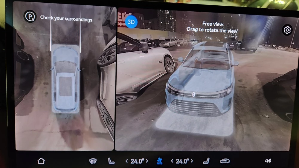 Aito M7 салон интерьер медиасистема мультимедиа камера заднего вида