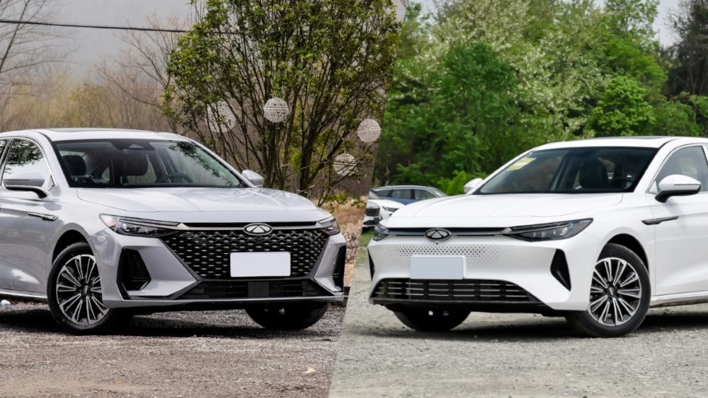 Варианты оформления седана Chery Fulwin A8 спереди сбоку