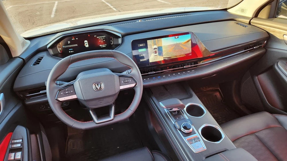 Changan CS55 тест салон интерьер передняя панель