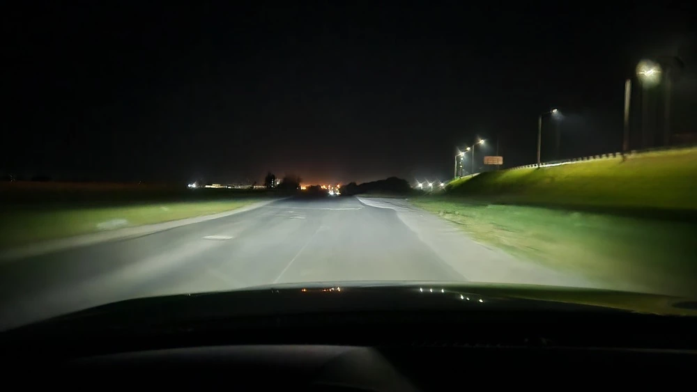 Changan CS55 тест ночной свет