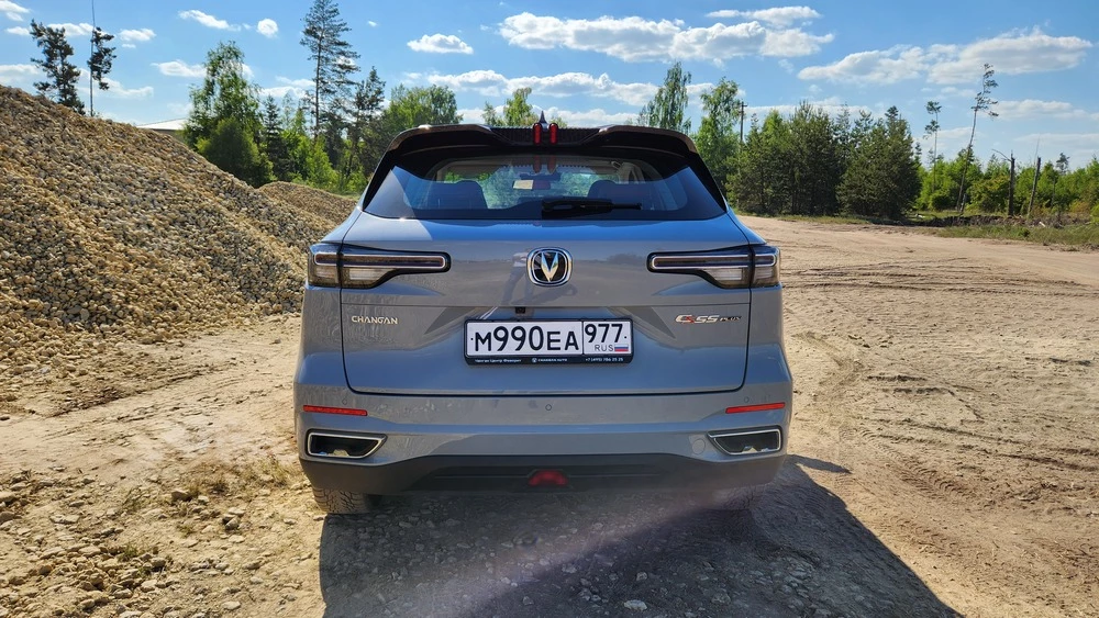 Changan CS55 тест сзади