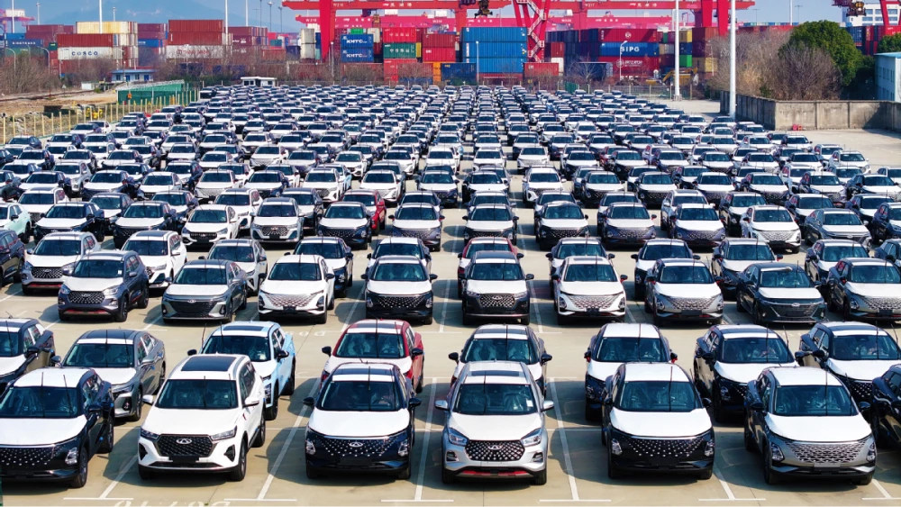 chery экспорт порт машины omoda c5 arrizo 8 tiggo 4 pro