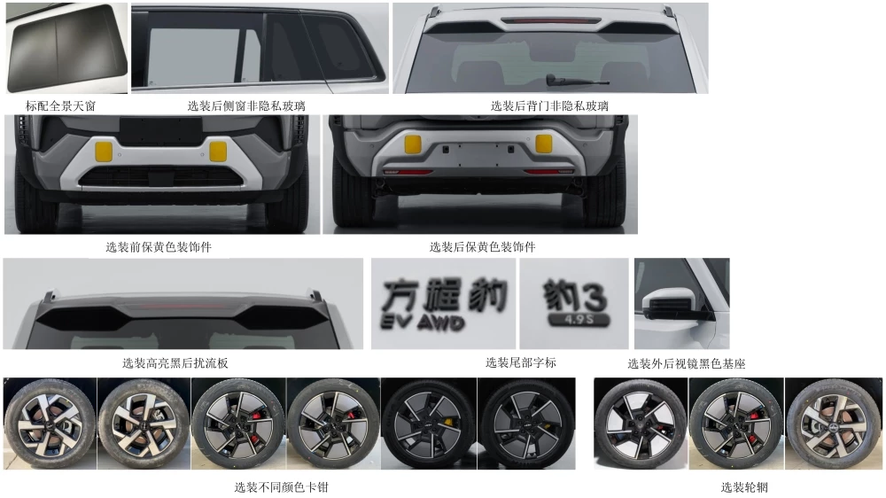 Fang Cheng Bao Leopard 3 BYD дизайн варианты