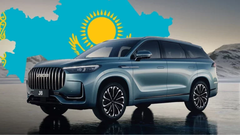 jaecoo j8 кроссовер сбоку спереди захстан