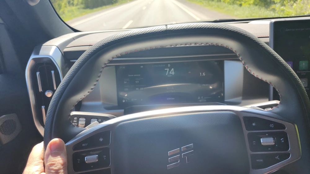 Jetour T2 тест Мишина салон интерьер рулевое колесо