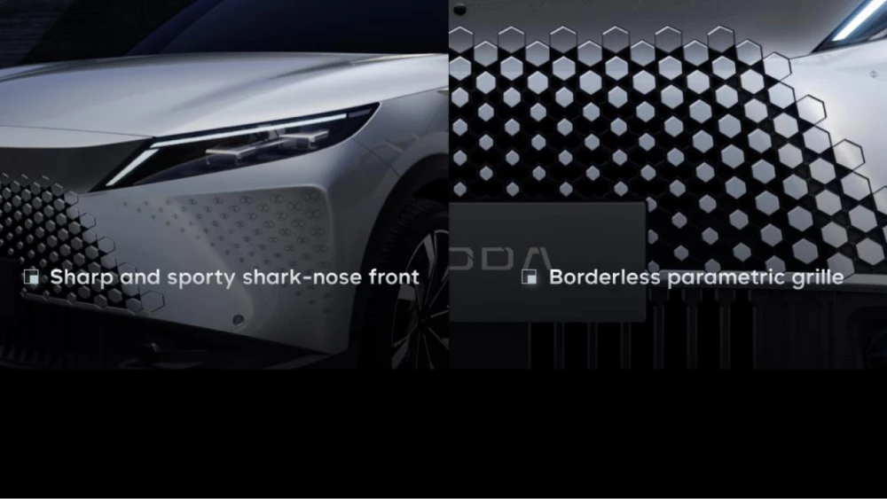 Детали экстерьера Omoda C7 / фрагмент с презентации Omoda & Jaecoo Казахстан