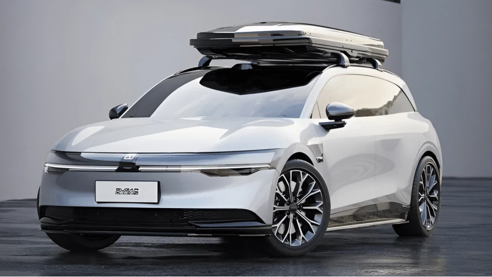 zeekr 007 sw универсал сбоку спереди белый