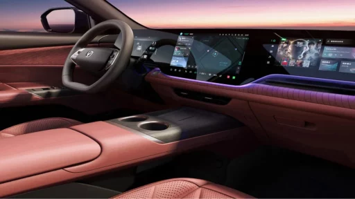 кроссовер changan cs75 plus новый четвертое поколение салон коричневый