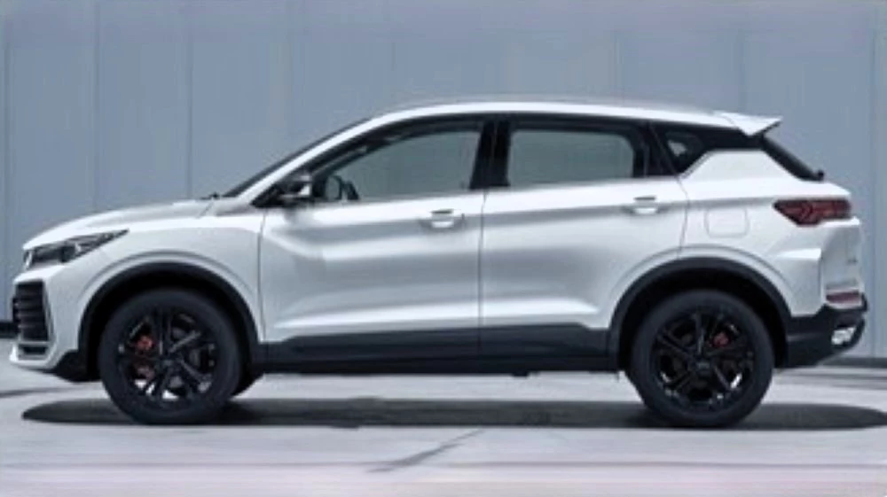 обновленный Geely Coolray рестайлинг сбоку