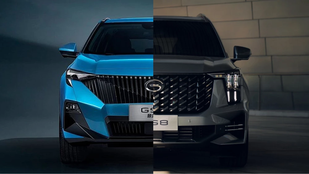 GAC GS3 и GS8 стали собирать в России? Официальный комментарий компании gac gs3 gs8 ii спереди кроссоверы голубой серый