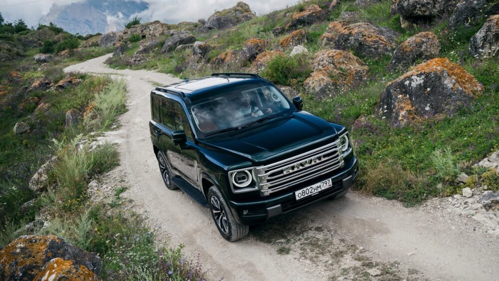 haval H9 внедорожник бездорожье полный привод спереди сбоку в динамике