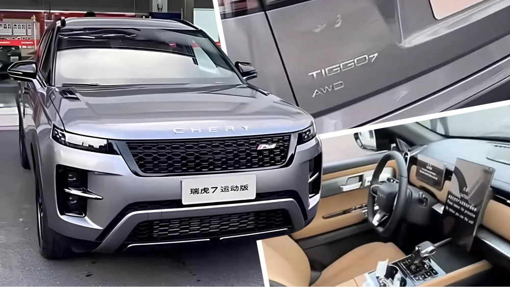 chery tiggo 7 sport edition land rover сбоку спереди серебряный салон