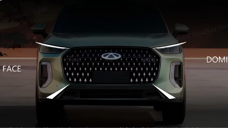 Chery tiggo 9 спереди решетка радиатора