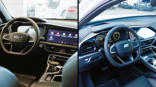 Кроссовер Geely Tugella и Knewstar 001 интерьер