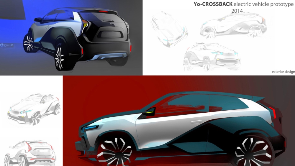 Трёхдверное кросс-купе Ё-мобиль дизайн-проект