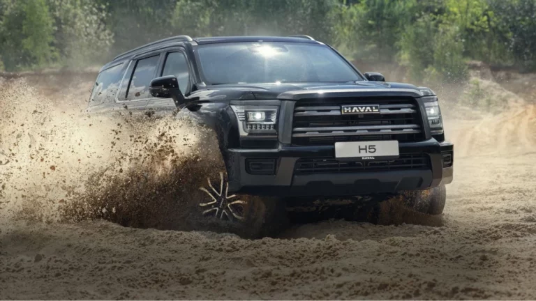 haval h5 сбоку спереди рамный внедорожник черный