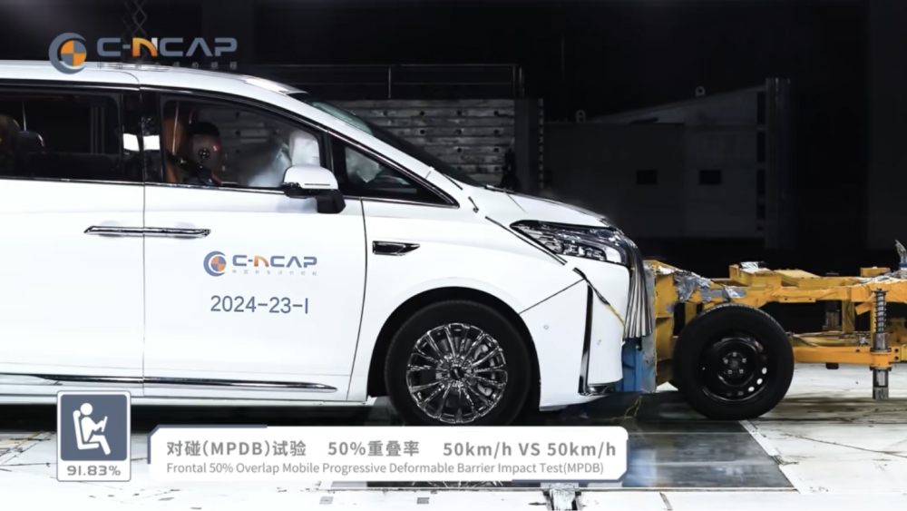 wey 80 минивэн краш-тест c-ncap сбоку белый минивэн