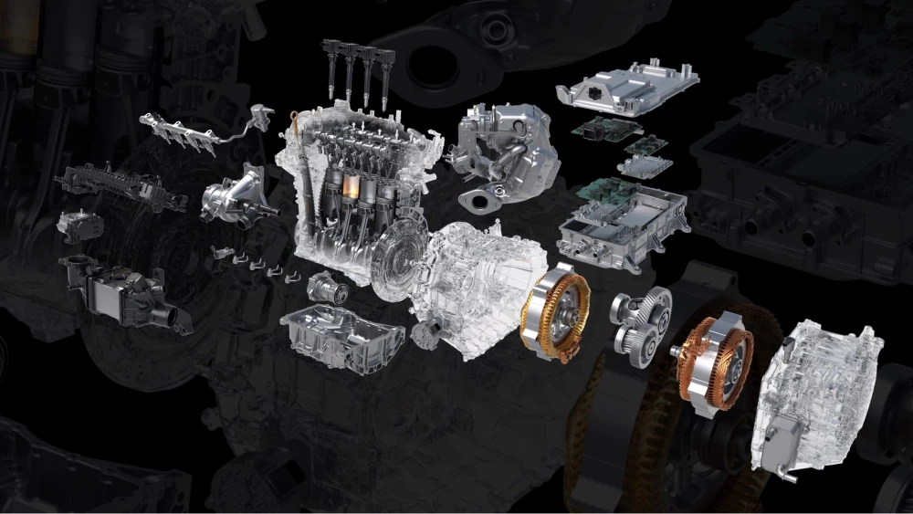 силовая установка Avatr 11 гибрид