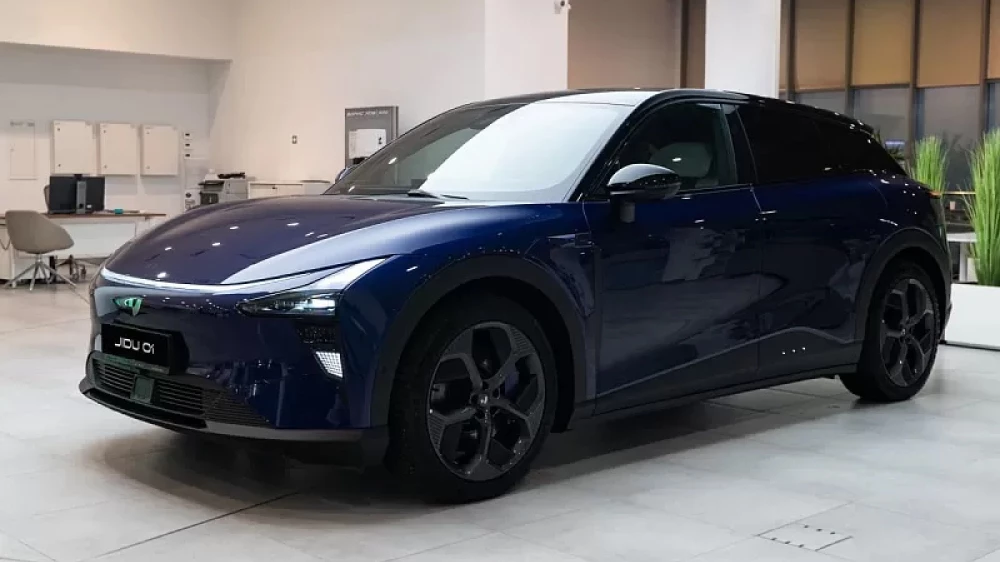 jidu 01 сбоку спереди фиолетовый кроссовер электрический борисхоф цена 6 600 000 рублей