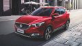 mg zs старт продаж цена комплектации кроссовер сбоку спереди красный