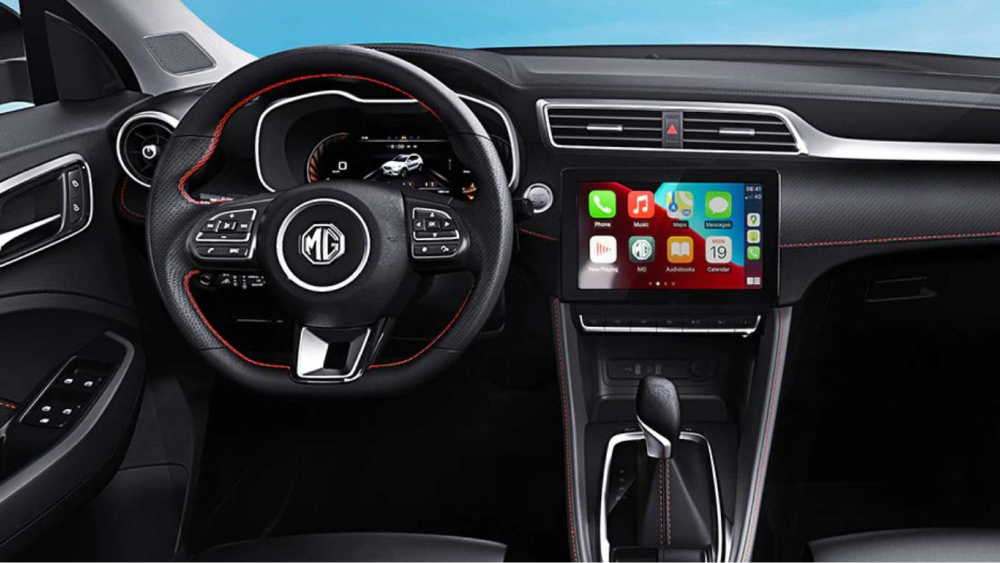 mg zs салон черный carplay кроссовер россия оттс