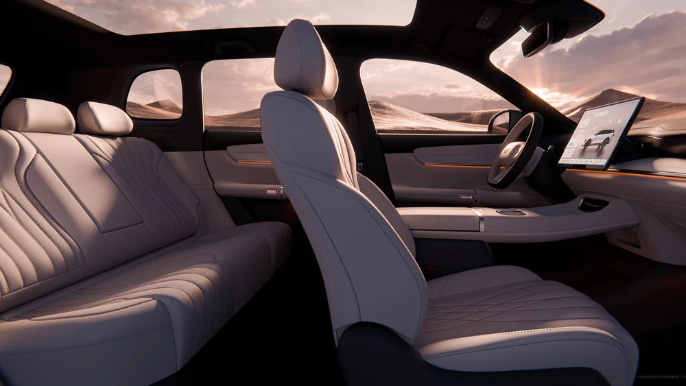 Changan Nevo C798 салон интерьер первый второй ряд сиденья