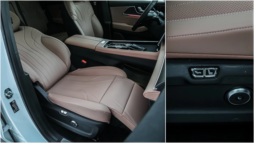 Chery Tiggo 9 тест салон интерьер сиденья оттоманка