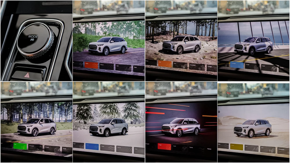 У Chery Tiggo 9 доступны 7 режимов движения