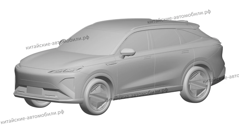 exeed rx новый дизайн купе кроссовер патентные изображения сбоку спереди