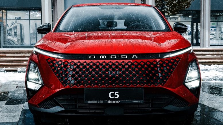 Omoda C5 обновленный рестайлинг новый спереди