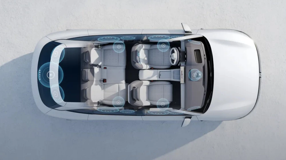 zeekr 7x аудиосистема zeekr sound 21 динамик