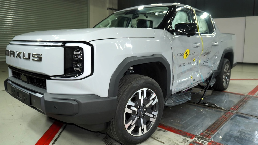 электрический пикап Maxus eTerron 9 краш тест euro ncap боковой удар сбоку спереди