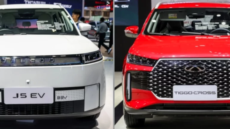 Jaecoo J5 EV Chery Tiggo Cross HEV спереди