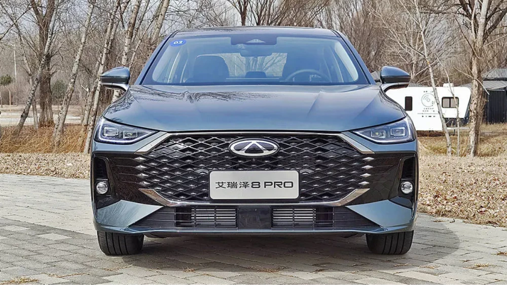 chery arrizo 8 pro старт продаж седан серый спереди