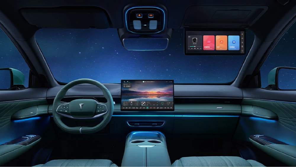 кроссовер deepal s07 салон зеленый