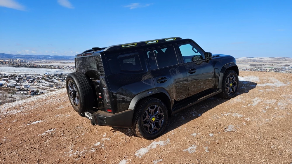 Jetour t2 с автоматом Discovery тест сбоку сзади бездорожье