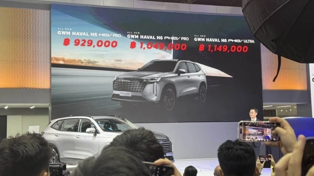 Презентация нового гибридного кроссовера Haval H6 для Таиланда цены комплектации HEV PHEV