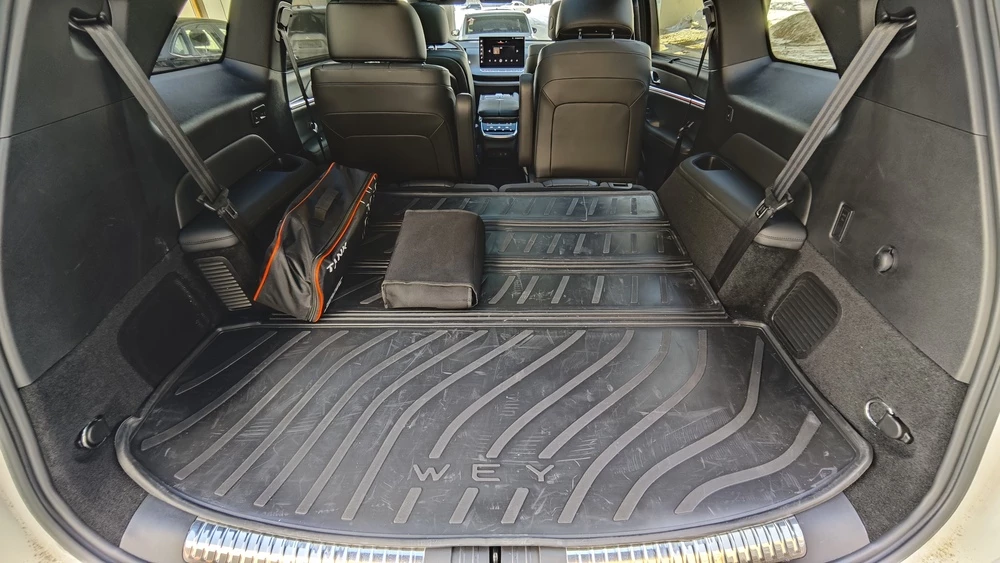 wey 07 тест мишина салон интерьер багажник разложенные сиденья ровный пол